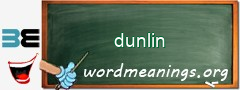 WordMeaning blackboard for dunlin